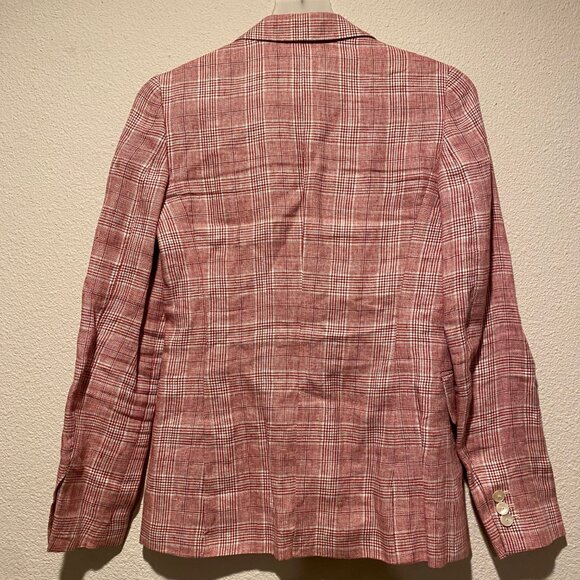 Massimo Dutti Linen‎ Blazer XS Preppy Country Club Equestrian Collegiate - Picture 2 of 5